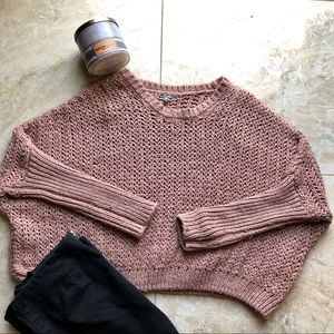 Charlotte Russe Dusty Pink Sweater